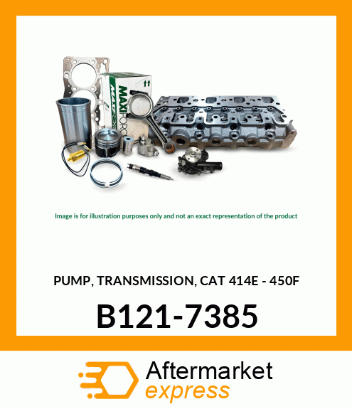 PUMP, TRANSMISSION, CAT 416C - 428C B121-7385