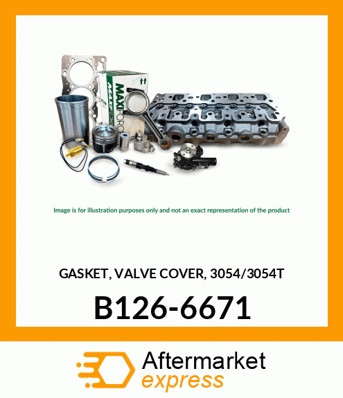 Spare part B126-6671 + GASKET, VALVE COVER, 3054/3054T