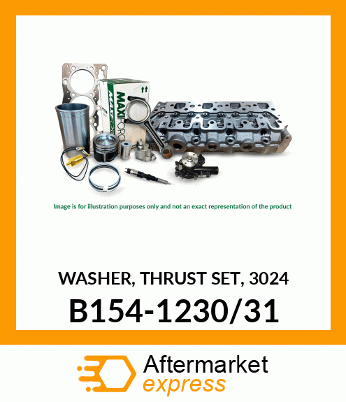 WASHER, THRUST SET, 3024 B154-1230/31