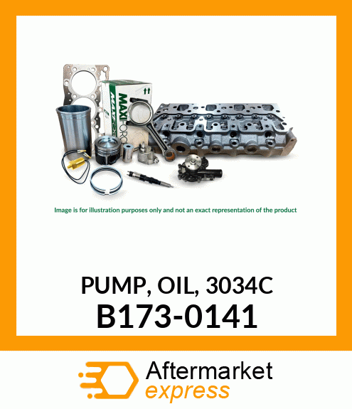 PUMP, OIL, 3034 B173-0141