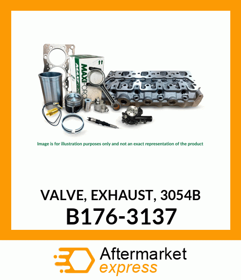 VALVE, EXHAUST, 3054B B176-3137