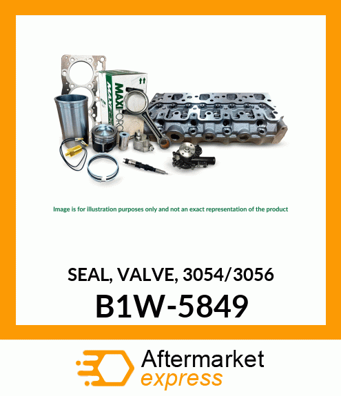 Spare part B1W-5849 + SEAL, VALVE, 3054/3056