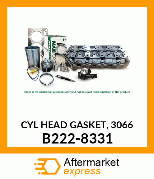 CYL HEAD GASKET, 3066 B222-8331