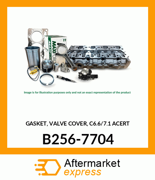 GASKET, VALVE COVER, C6.6/7.1 ACERT B256-7704