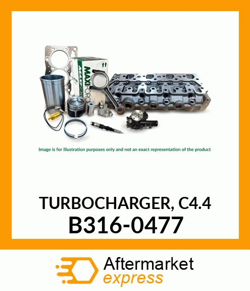 TURBOCHARGER, C4.4 B316-0477