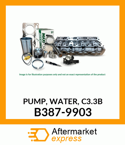 PUMP, WATER, C3.3B B387-9903