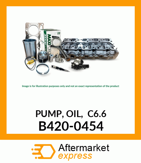 PUMP, OIL, C6.6 B420-0454