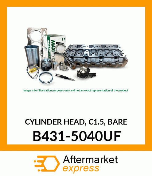 CYLINDER HEAD, C1.5, BARE B431-5040UF