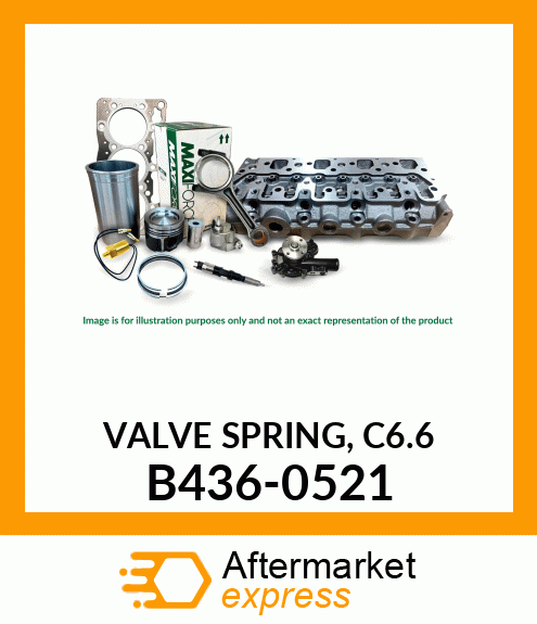 VALVE SPRING, C6.6 B436-0521