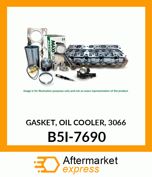 OIL COOLER GASKET, 3066 B5I-7690