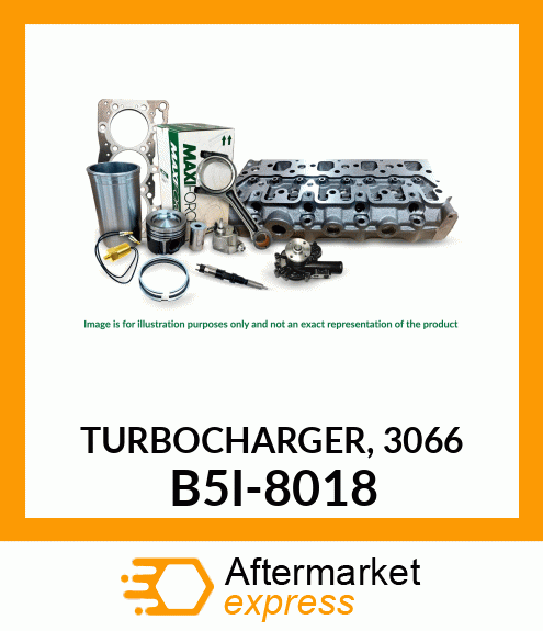 TURBOCHARGER, 3066 B5I-8018