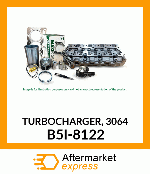 TURBOCHARGER, 3064 B5I-8122