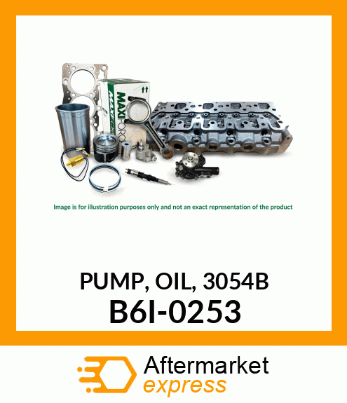 OIL PUMP, 3054 B6I-0253