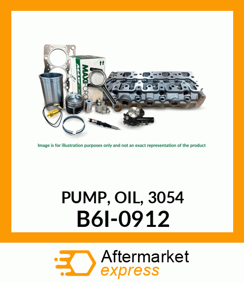 OIL PUMP, 3054 B6I-0912