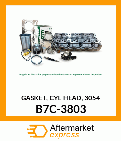 GASKET, CYL HEAD, 3054 B7C-3803