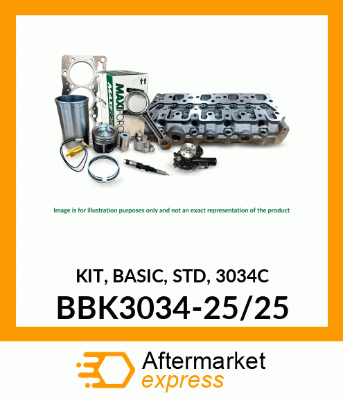 KIT, BASIC, STD, 3034C BBK3034-25/25