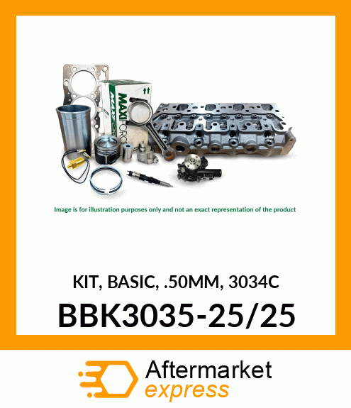 KIT, BASIC, .50MM, 3034C BBK3035-25/25