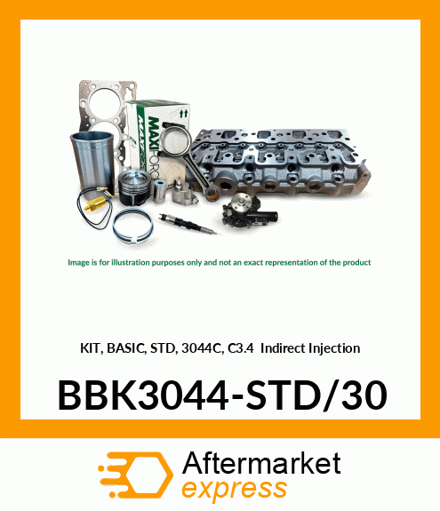 KIT, BASIC, STD, 3044C, C3.4 Indirect Injection BBK3044-STD/30