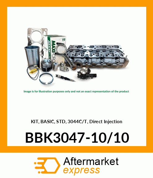 KIT, BASIC, STD, 3044C/T, Direct Injection BBK3047-10/10