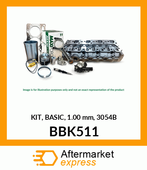 Spare part BBK511 + KIT, BASIC, 1.00 mm, 3054B