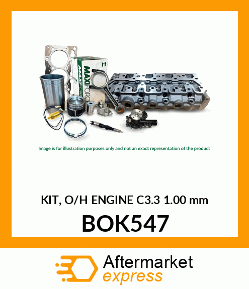 KIT, O/H ENGINE C3.3 1.00 mm BOK547