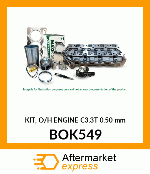 KIT, O/H ENGINE C3.3T 0.50 mm BOK549