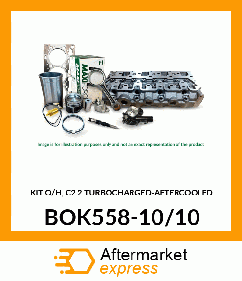 KIT O/H, C2.2 TURBOCHARGED-AFTERCOOLED BOK558-10/10