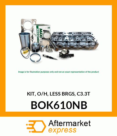 KIT, O/H, LESS BRGS, C3.3T BOK610NB