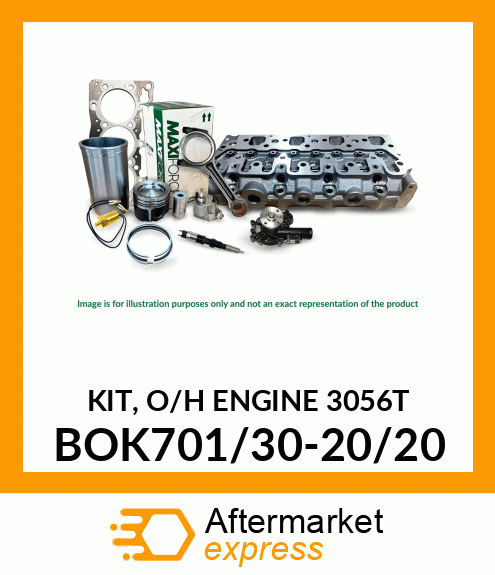 Spare part BOK701/30-20/20 + KIT, O/H ENGINE 3056T