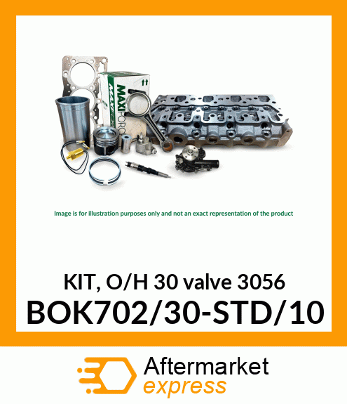 Spare part BOK702/30-STD/10 + KIT, O/H 30 valve 3056