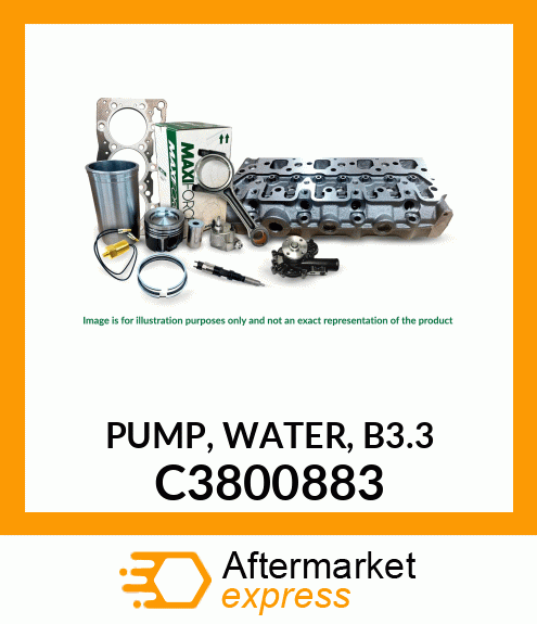 PUMP, WATER, B3.3 C3800883