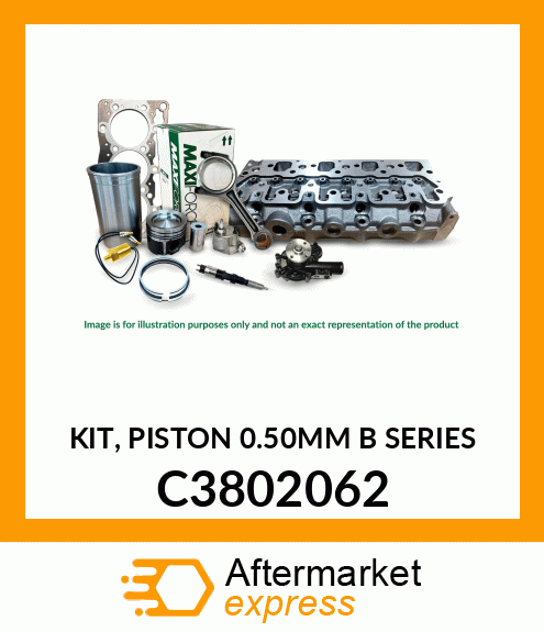 KIT, PISTON 0.50MM B SERIES C3802062