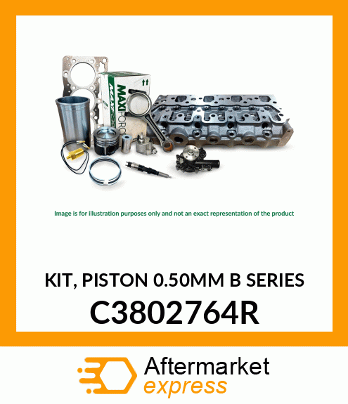 KIT, PISTON 0.50MM B SERIES C3802764R