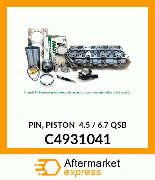 PIN, PISTON 4.5 / 6.7 QSB C4931041