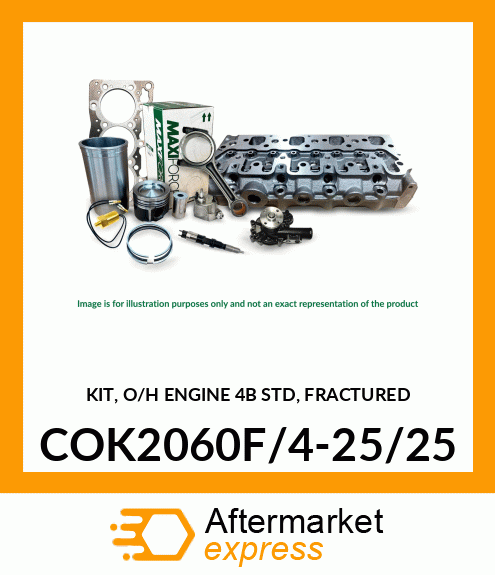 KIT, O/H ENGINE 4B STD, FRACTURED COK2060F/4-25/25