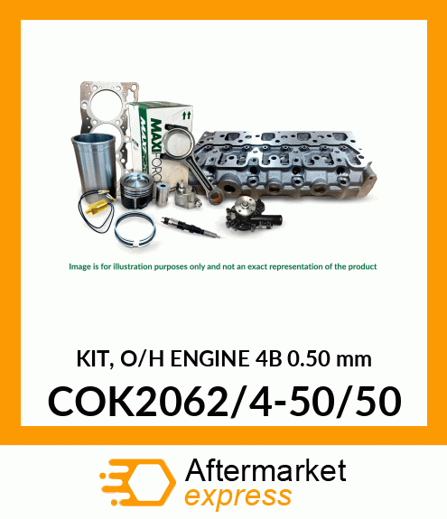 KIT, O/H ENGINE 4B 0.50 mm COK2062/4-50/50