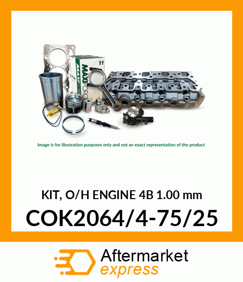 KIT, O/H ENGINE 4B 1.00 mm COK2064/4-75/25