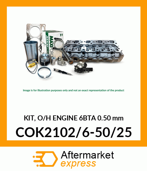 KIT, O/H ENGINE 6BTA 0.50 mm COK2102/6-50/25