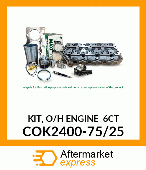 KIT, O/H ENGINE 6CT COK2400-75/25