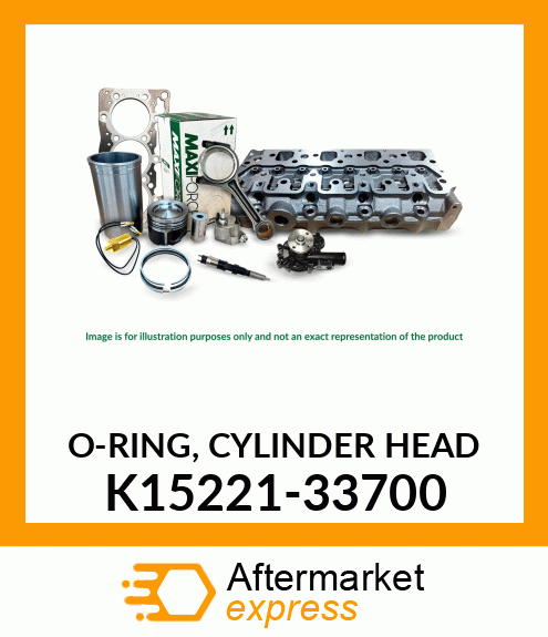 O-RING, CYLINDER HEAD K15221-33700