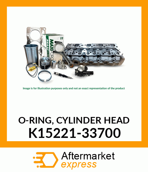 O-RING, CYLINDER HEAD K15221-33700