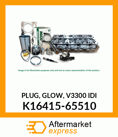 GLOW PLUG, V3300 IDI K16415-65510