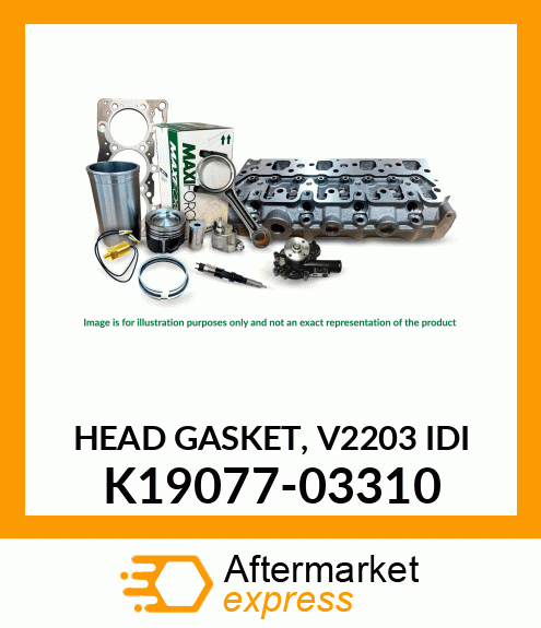 HEAD GASKET, V2203 IDI K19077-03310