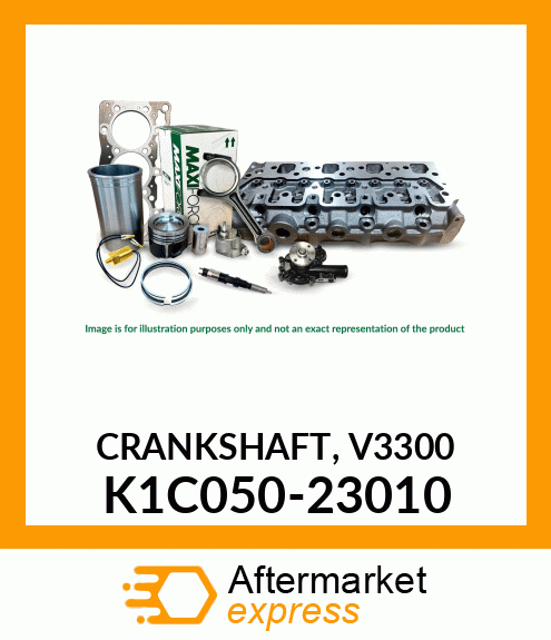 CRANKSHAFT, V3300 K1C050-23010