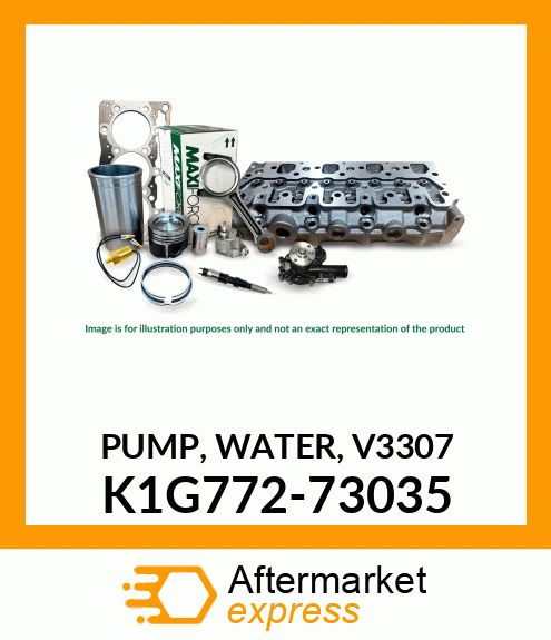 PUMP, WATER, V3307 K1G772-73035