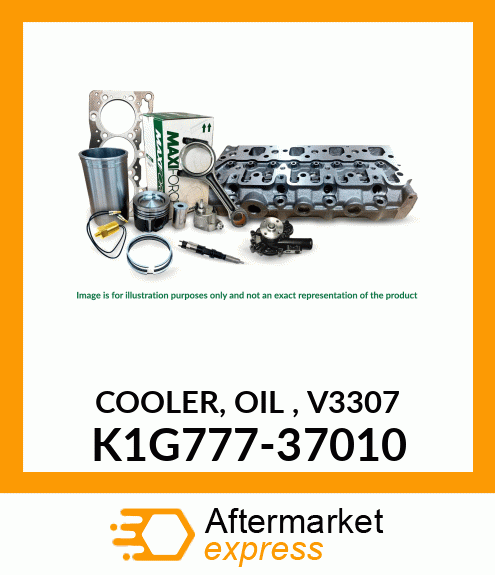 COOLER, OIL , V3307 K1G777-37010