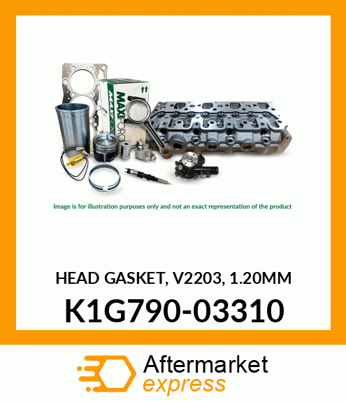 HEAD GASKET, V2203, 1.20MM K1G790-03310