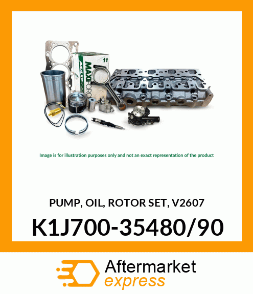 PUMP, OIL, ROTOR SET, V2607 K1J700-35480/90