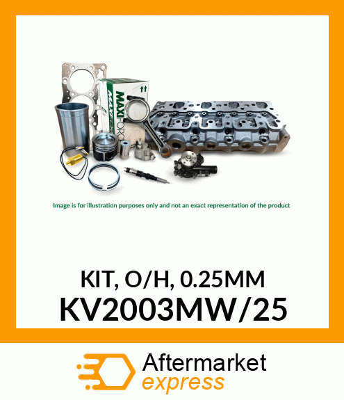 KIT, O/H, 0.25MM KV2003MW/25