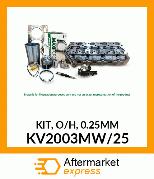 KIT, O/H, 0.25MM KV2003MW/25